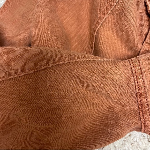 GAP Twill Pants‎ Women's Size 8 US Rust Orange Brown High Rise Cargo Pockets - Picture 9 of 9